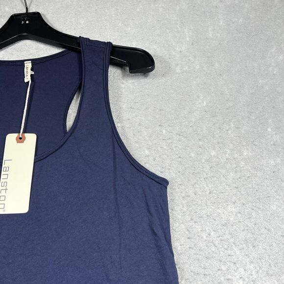 Lanston Revolve Tank Top Womens Large Blue Flowy Lightweight Sleeveless NWT - Picture 3 of 10